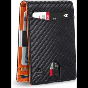 Wallet for Men Slim with 12 Slots Men's RFID Wallet Minimalist Front Pocket